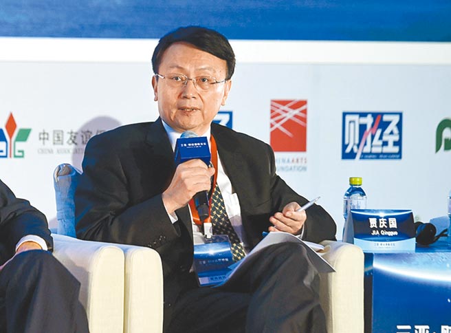 北京大學國際關係學院院長賈慶國。（新華社）