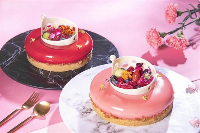 （凯达大饭店-母亲节蛋糕「馨满意足」，每个1080元7吋即日起至5月2日止早鸟可享8折优惠 。图／凯达大饭店提供）
