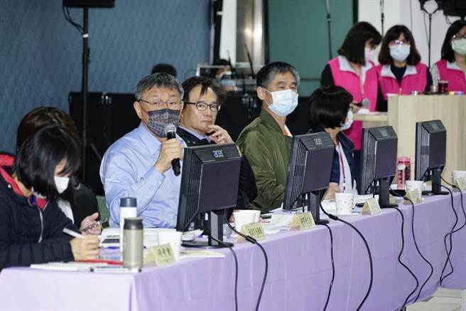 台北市长柯文哲15日出席中正区里长座谈。（台北市政府提供／张立勋台北传真）