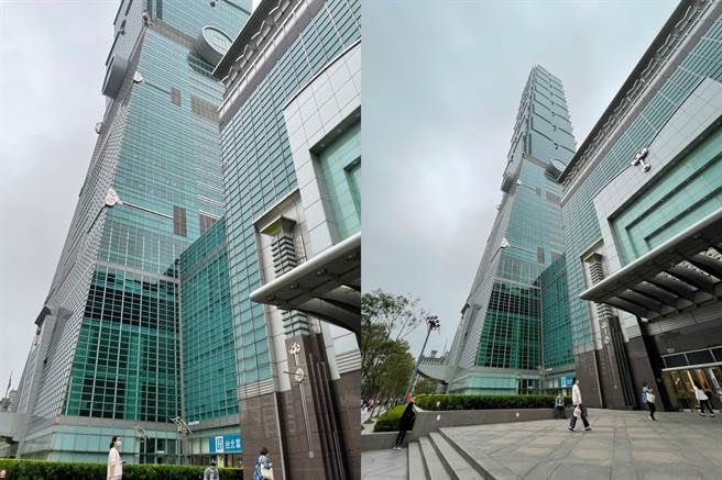 iPhone 12 Pro广角与超广角实拍对比。（黄慧雯摄）
