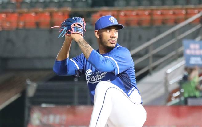 富邦悍将先发投手杰斯主投7局仅失1分拿下本季第3胜。（富邦悍将提供）