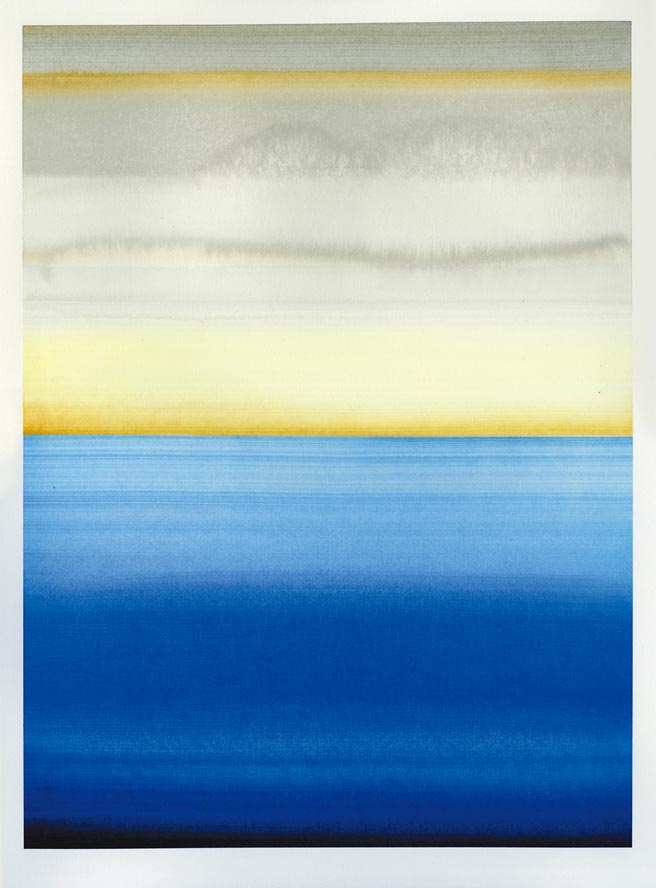 购买产自加拿大的26.07克拉祖母绿切割钻戒，随钻附赠艺术家以该钻石的火光绘制的光谱画作。（De Beers提供）