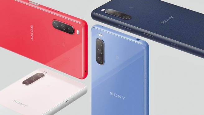 Sony昨同步发表了Xperia 10系列的首款5G手机Xperia 10 III，主打防水、大电池及娱乐功能，预计今年初夏在台推出。（Sony提供）