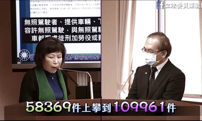 葉毓蘭》解決無照傷人傷己 國人安全要維護！（照片來源：作者臉書截圖）