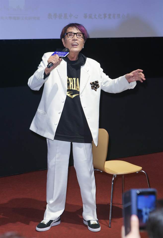 林沖今出席新書會及電影特映會。（吳松翰攝）