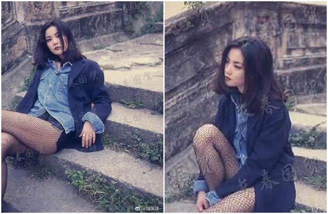 王菲30年前的照片引发议论。（图／微博）