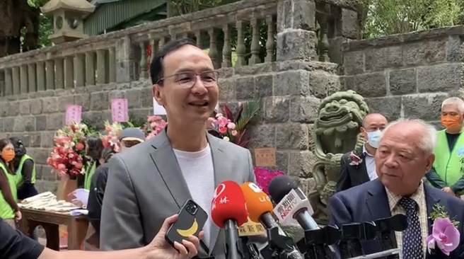 黎智英被判刑14个月　朱立伦：声援香港（戴上容摄）