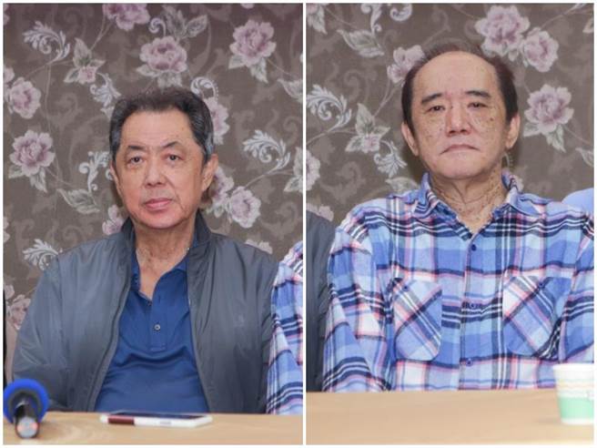 导演朱延平（左图）、资深制片梅长锟。（吴松翰摄）