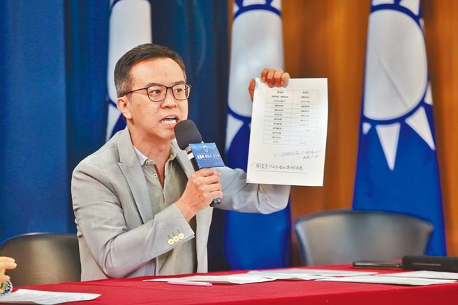 国民党16日召开「内政部查缉不力 全台黑枪泛滥 苏贞昌还不震怒？」记者会，文传会副主委黄子哲在会上表示，行政院长苏贞昌上任至今2年3个月，治安会报只召开过5次，根本不够格当行政院长。（杜宜谙摄）