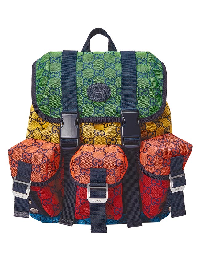 GUCCI的GG Multicolor系列后背包，6万5300元。（GUCCI提供）