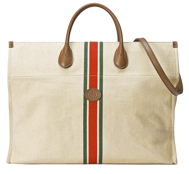 GUCCI帆布托特包，5万7100元。（GUCCI提供）