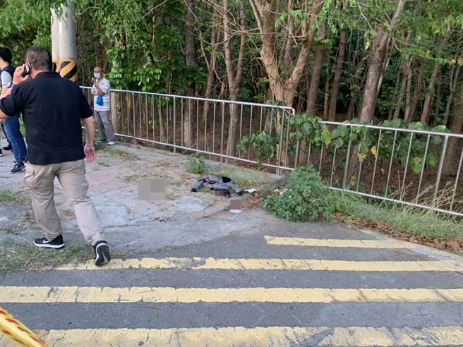 台南仁德昨天发生当街砍人案。（民眾提供／曹婷婷台南传真）