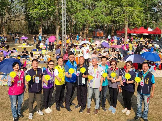 竹山公園農樂會活動吸引600名親子同樂，小而美的竹山公園發揮歷史遊憩功能。（竹山鎮公所提供／陳淑芬南投傳真）