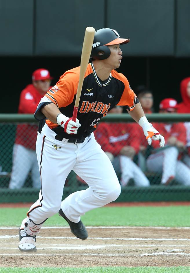 統一獅隊蘇智傑單場貢獻3打點。（陳怡誠攝）