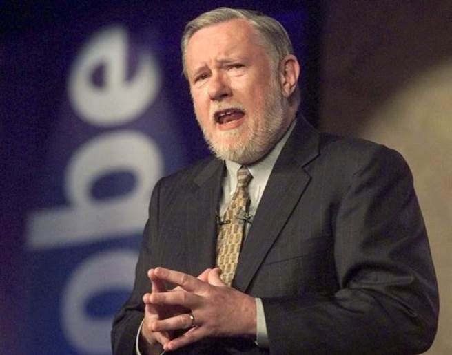 美国软体大厂奥多比公司（Adobe Inc）表示，共同创办人盖希克 (Dr. Charles M. Geschke)。（美联社）
