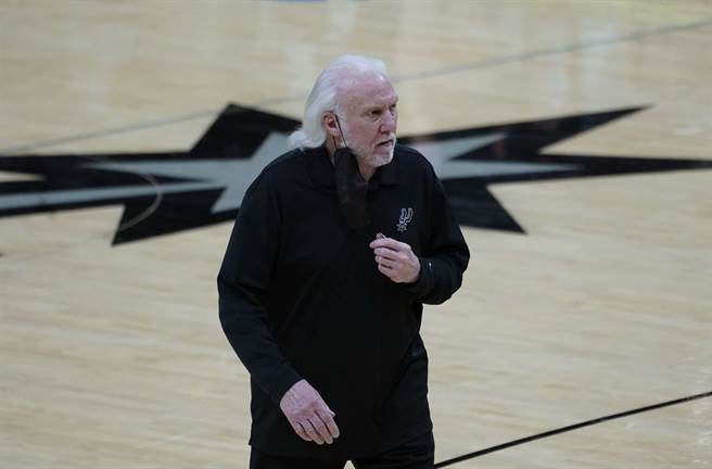 马刺总教练帕波维奇这次无法再得意了。(美联社资料照)