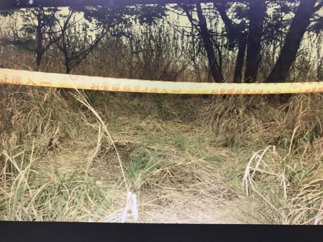 草屯移工在植物公园内玩空拍机，竟然发现男性乾尸。（民眾提供／廖志晃南投传真）