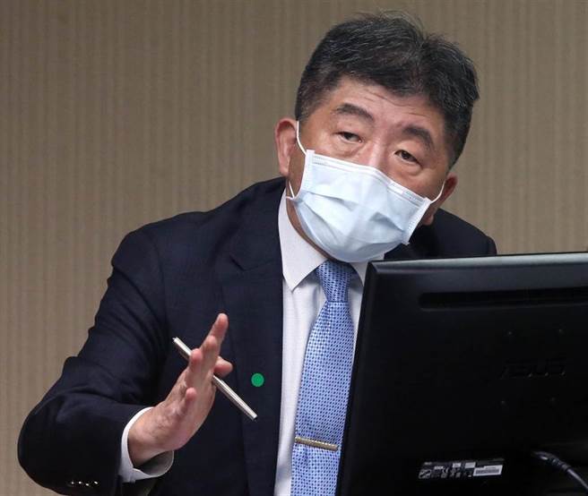 陳時中接受質詢。（趙雙傑攝）