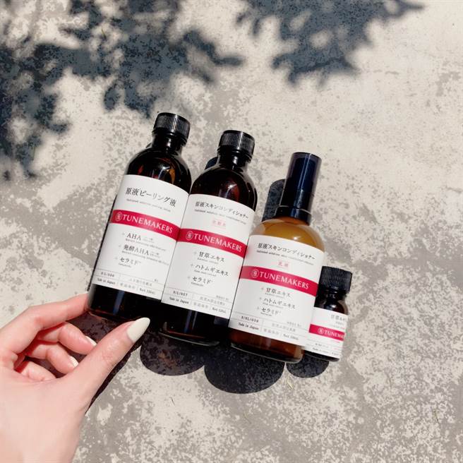 TUNEMAKERS甘草草本舒缓系列在日本回购率极高，适合在台湾炎热的夏季使用。（邱映慈摄）