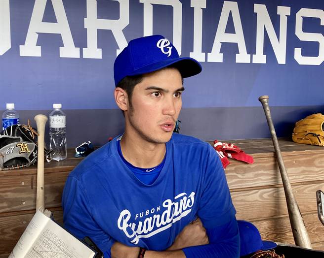 富邦悍將陳真。（鄧心瑜攝）