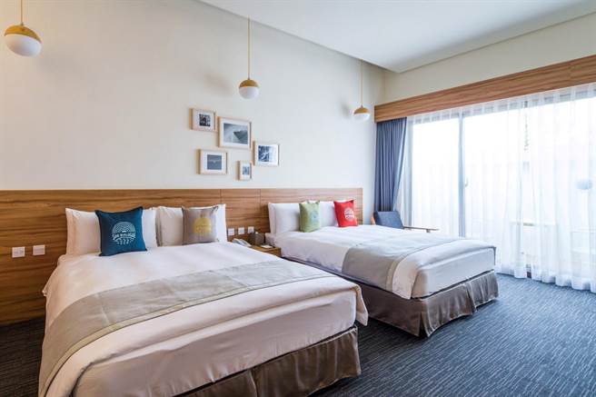 天成文旅-绘日之丘「温馨家庭房」。（天成文旅-绘日之丘提供）