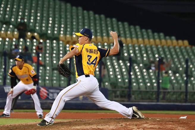 中信兄弟终结者李振昌。（中信兄弟提供）