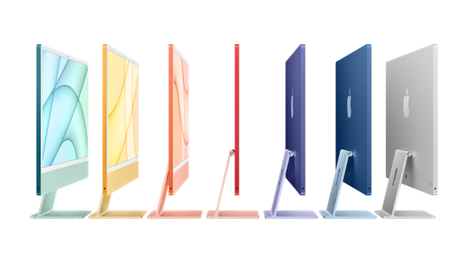 蘋果發表會 Imac搭m1晶片輕薄7色機身復古又時尚 科技 科技