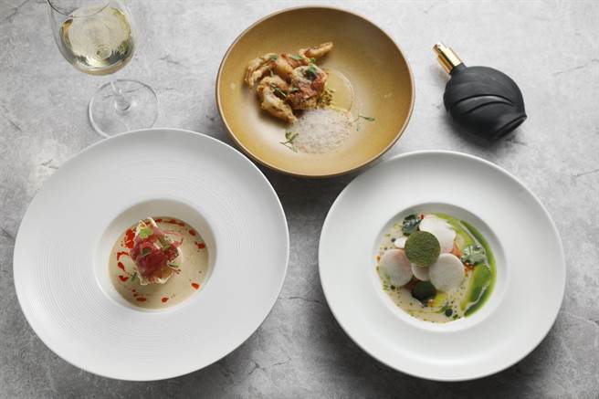 JE Kitchen选用鲑鱼、螃蟹、贝类等富含天然虾红素的食材，结合「稳眾虾红素」入菜。（JE Kitchen提供）