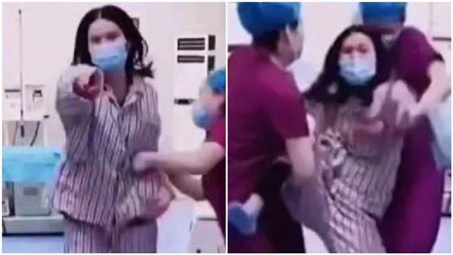 丈夫拒签「无痛分娩」同意书，产妇生完后衝去暴打丈夫。（图/翻摄自爱豆的小姊姊微博）