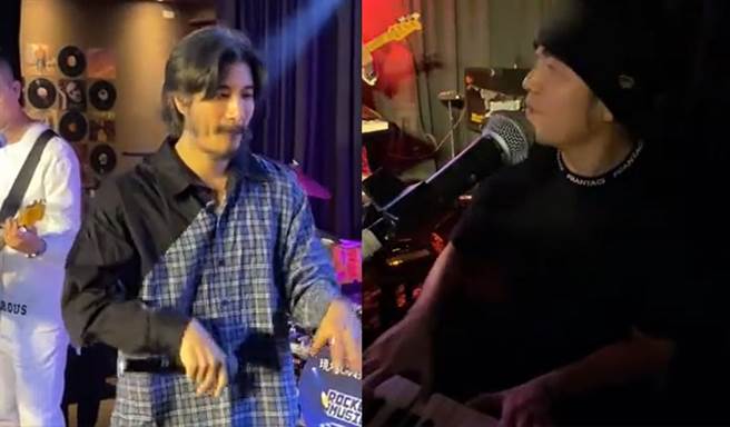 日前王力宏唱歌、周杰伦伴奏，一起替共同好友庆生。(图/ 摘自微博)