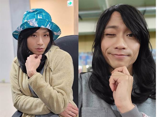 「多情百变王」张哲豪挑战扮女装。（民视提供）