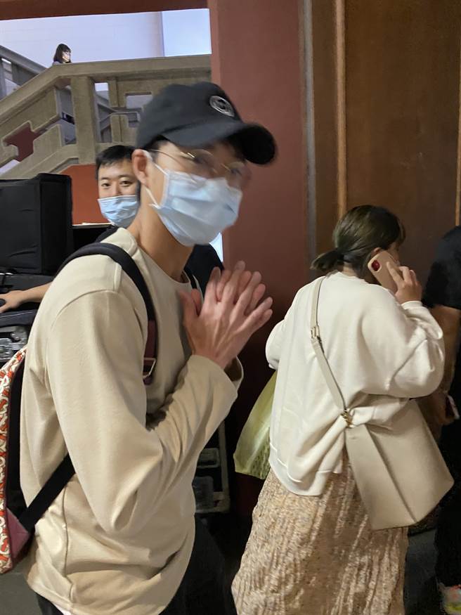 江宏杰诉请离婚后首度身。(洪秀瑛摄)