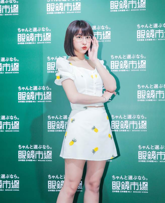 峮峮出席眼鏡代言活動。（羅永銘攝）