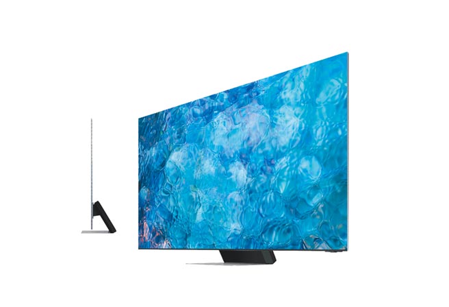 三星 2021 Neo QLED 8K 量子电视 QN900A系到，定价34万9900元起。（三星提供）