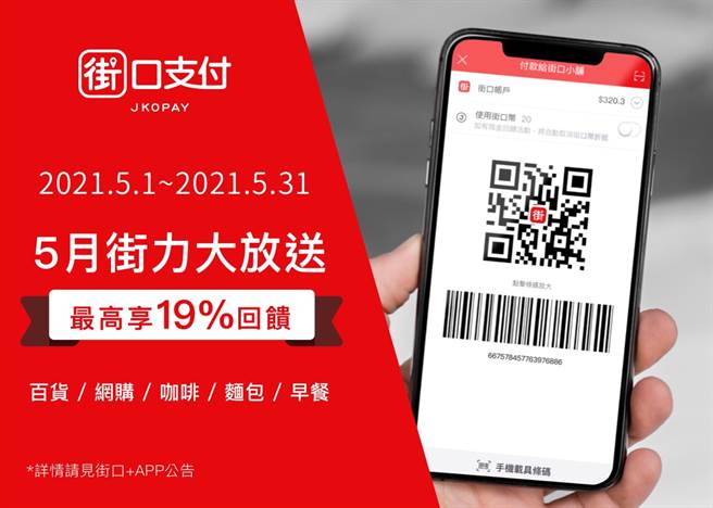 5月份搭上母親節，為街口支付從用戶需求出發，回饋活動緊扣用戶生活。（街口提供／黃慧雯台北傳真）
