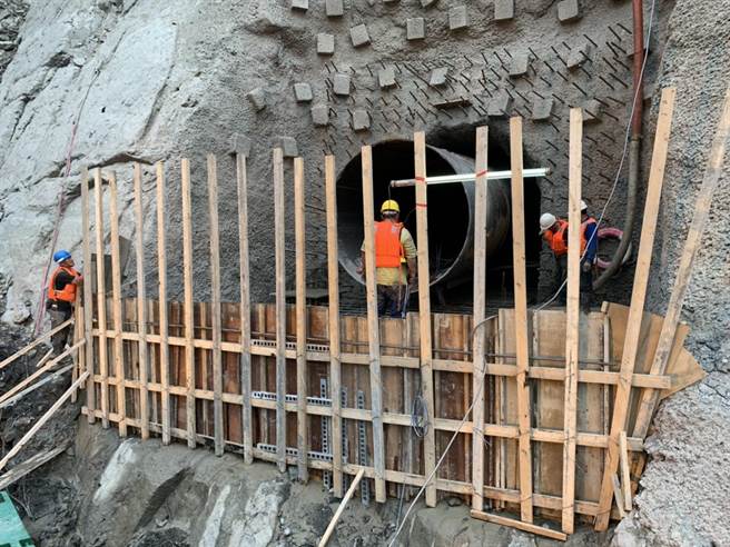 石門水庫下層取水口預計5月完工。(北水局提供／呂筱蟬桃園傳真)