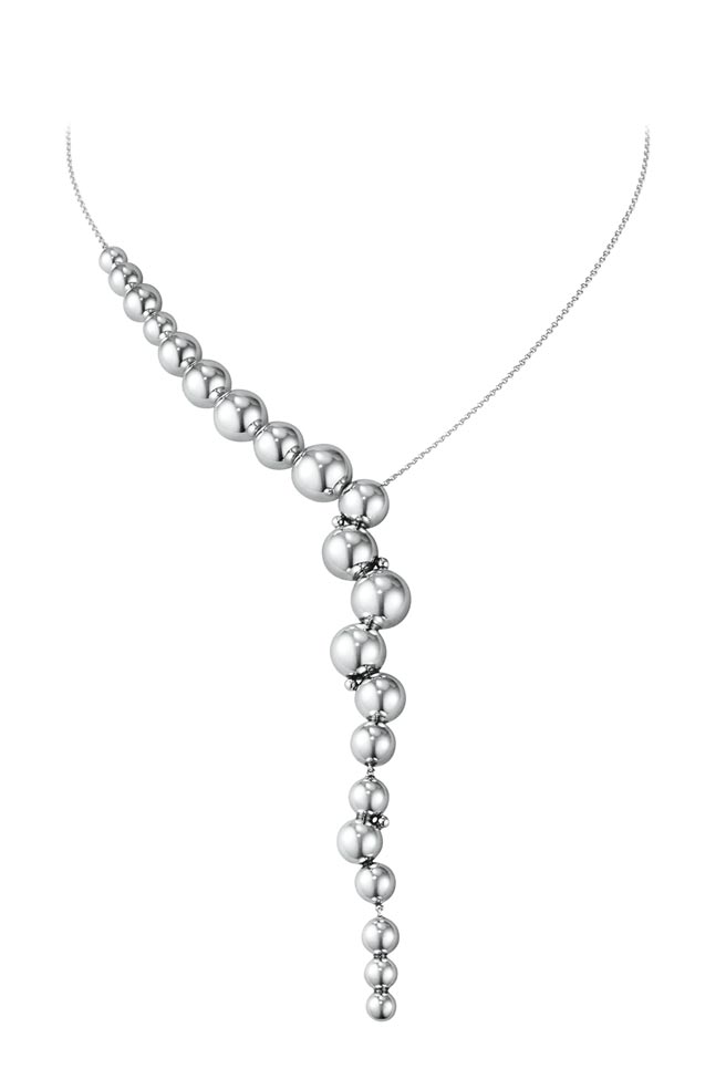 乔治杰生月光葡萄纯银项炼，1万9900元。（GEORG JENSEN提供）