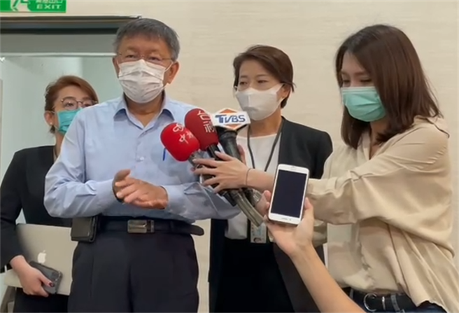 台北市长柯文哲。（台北市政府提供／张立勋台北传真）