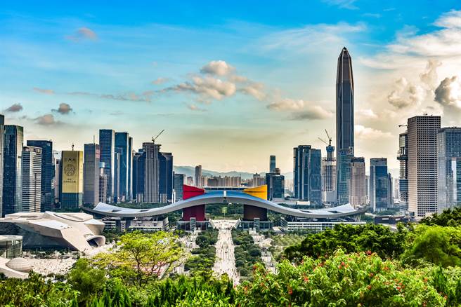 深圳定经济总量目标，未来5年将突破4兆人币。（shutterstock）
