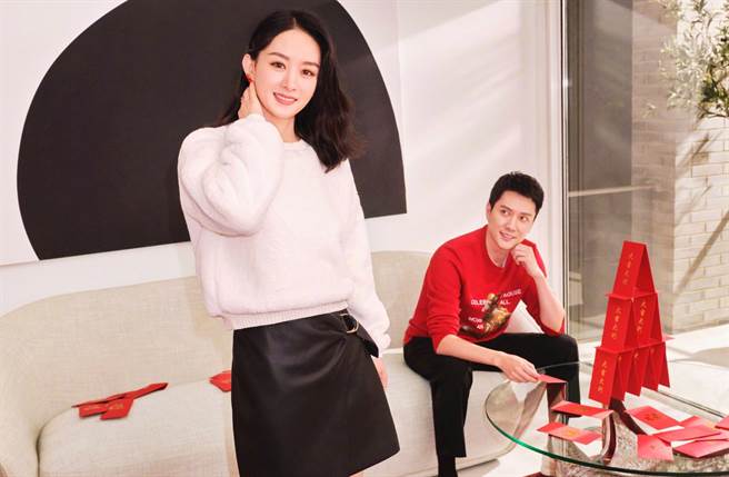 赵丽颖被爆不想要孩子抚养权，但会常探视孩子，来保持单亲妈人设。(翻摄自冯绍峰微博)