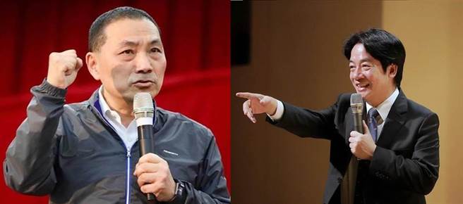 新北市長侯友宜(左)、副總統賴清德(右)。(中時資料照)