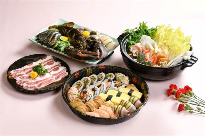 「迎月庭日式料理锅物」外带套餐，4月30日前预订享88折优惠。（新竹喜来登提供／罗浚滨新竹传真）
