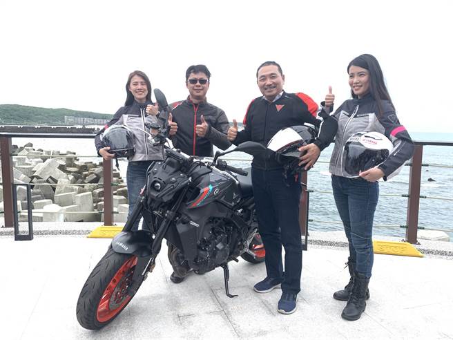 新北市长侯友宜今出席富基渔港重机驿站启用典礼。（王扬杰摄）