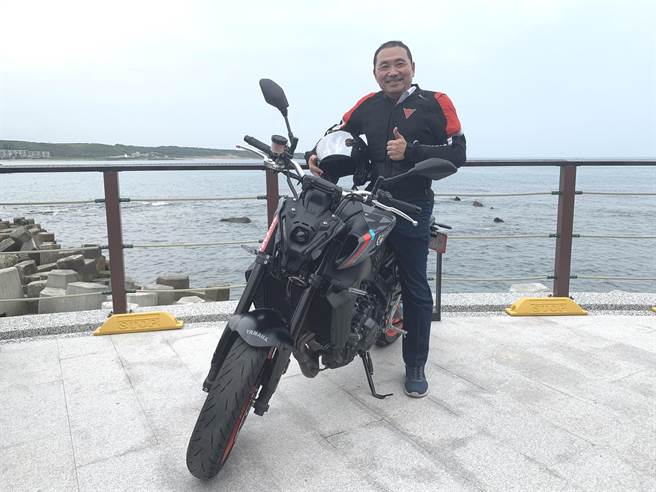 新北市长侯友宜今出席富基渔港重机驿站启用典礼。（王扬杰摄）