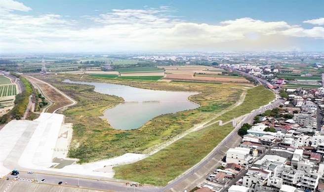 苏厝滞洪池周边景观改善竣工。（台南市政府提供／张毓翎台南传真）