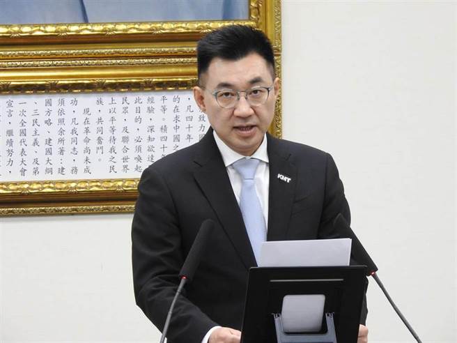 国民党立委江启臣（赵婉淳摄）