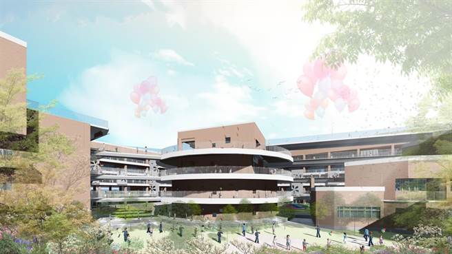 嘉丰国小新建校舍示意图。（县府提供／罗浚滨新竹传真）