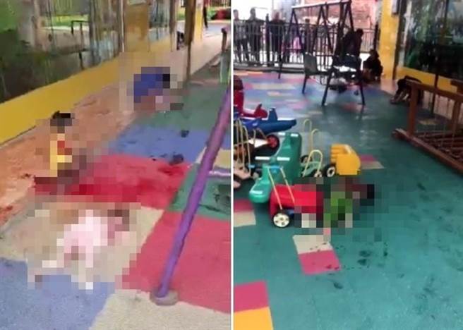 多名幼儿园儿童流血受伤，目击者形容，男子故意砍向幼童的头部及四肢，「刀刀致命」，手法残忍令人髮指。（取自东网）