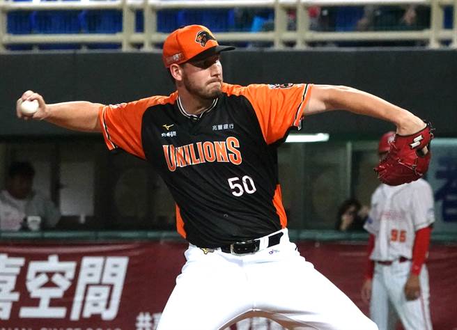 統一獅布雷克。（毛琬婷攝）