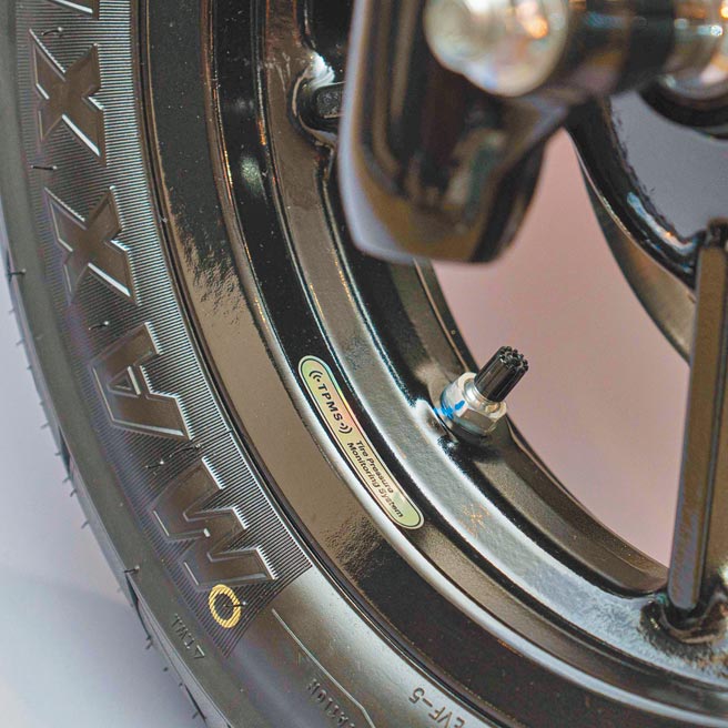 Gogoro 2、Gogoro S2标配胎压侦测器。（Gogoro提供）